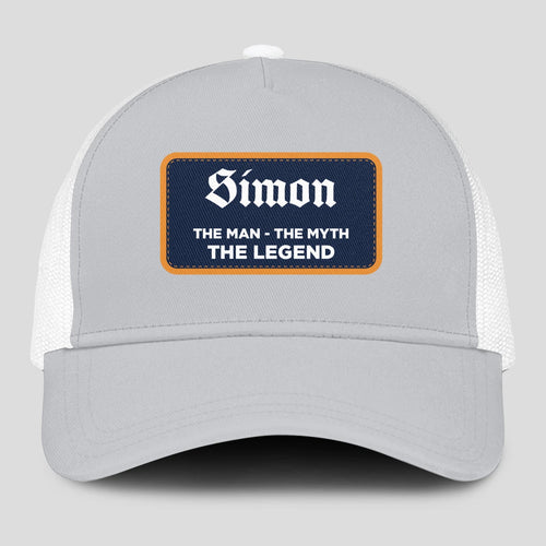 The Man The Myth The Legend Gray Mesh Cap SIMON 13K1 C204PF