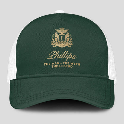 The Man The Myth The Legend Sage Green Mesh Cap PHILLIPS 13K1 C192PF