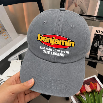 The Man The Myth The Legend Vintage Logo Washed Cap BENJAMIN 13K1 C162PF