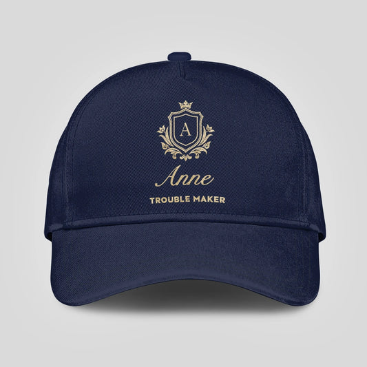 Trouble Maker Golden Logo Navy Cap ANNE 13K1 C155PF