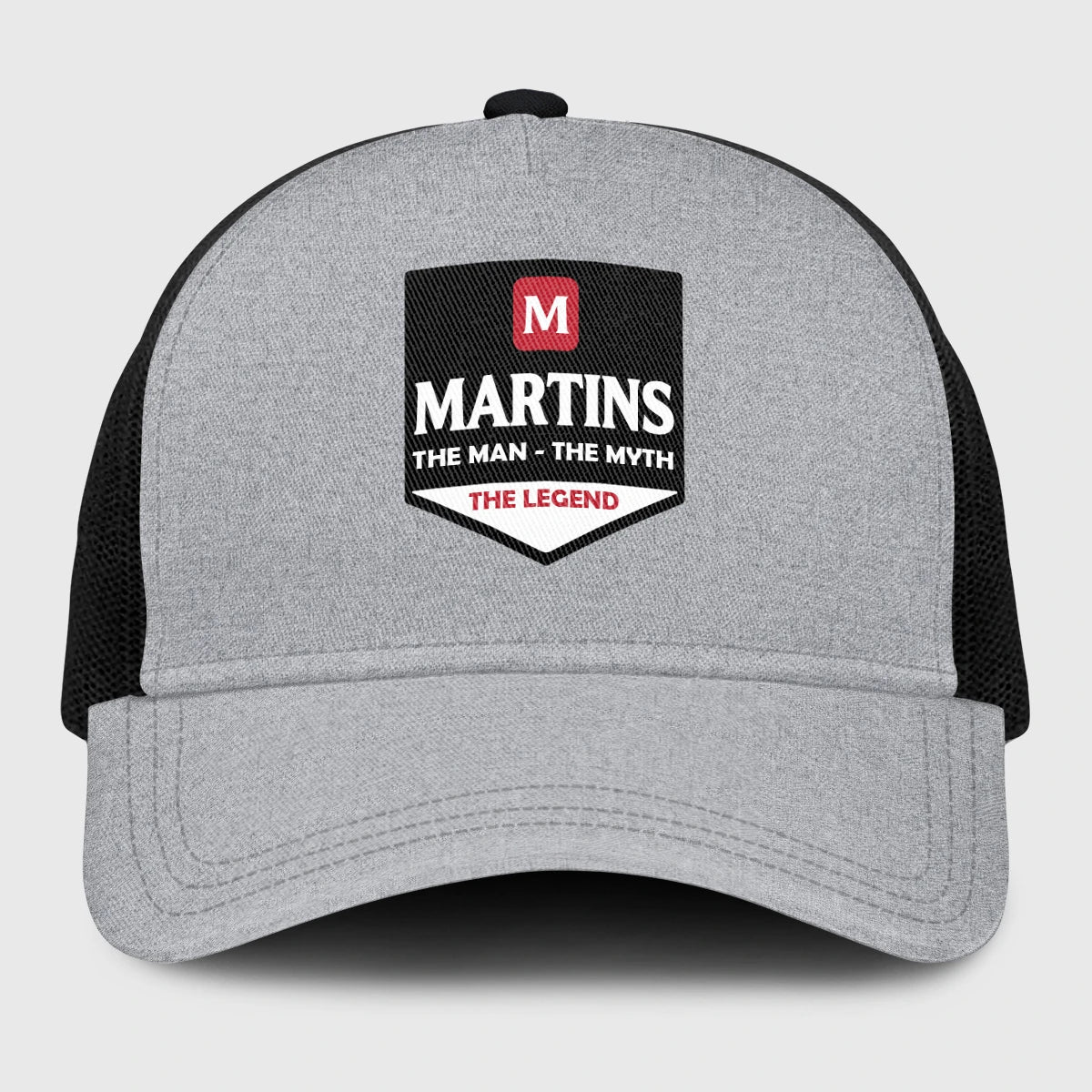 The Man The Myth The Legend Gray Mesh Cap MARTINS 13K1 C189PF