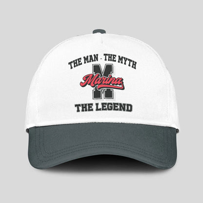 The Man The Myth The Legend Custom Initial Letter And Name Cap MARINA 13K1 C38PF