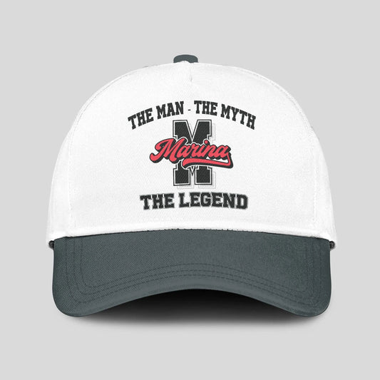 The Man The Myth The Legend Custom Initial Letter And Name Cap MARINA 13K1 C38PF