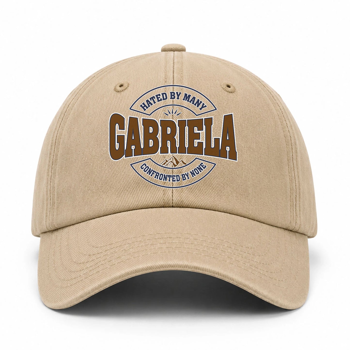 Hated By Many Confronted By None Washed Cap GABRIELA 13K1 C36PF