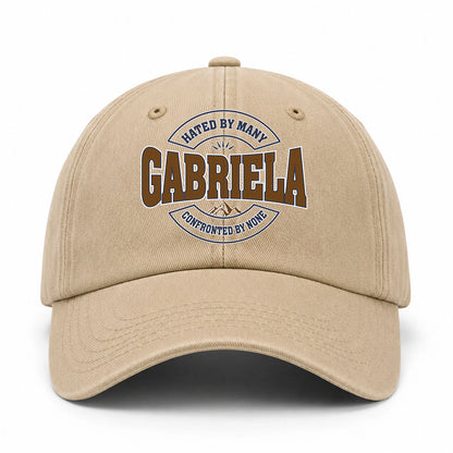 Hated By Many Confronted By None Washed Cap GABRIELA 13K1 C36PF