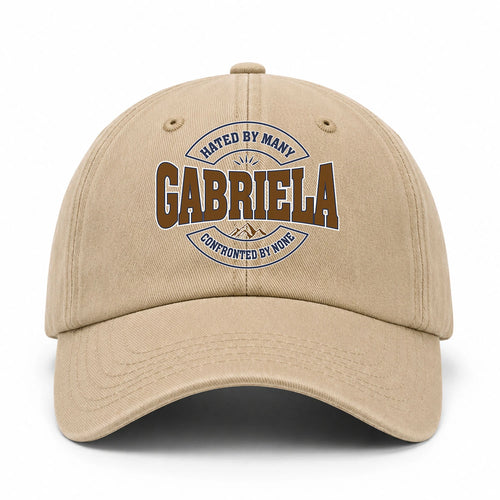 Hated By Many Confronted By None Washed Cap GABRIELA 13K1 C36PF