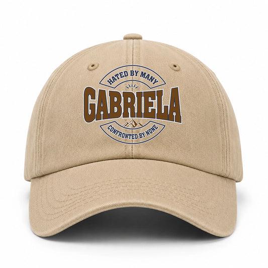 Hated By Many Confronted By None Washed Cap GABRIELA 13K1 C36PF