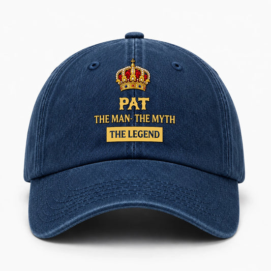 The Man The Myth The Legend King Crown Washed Cap PAT 13K1 C146PF
