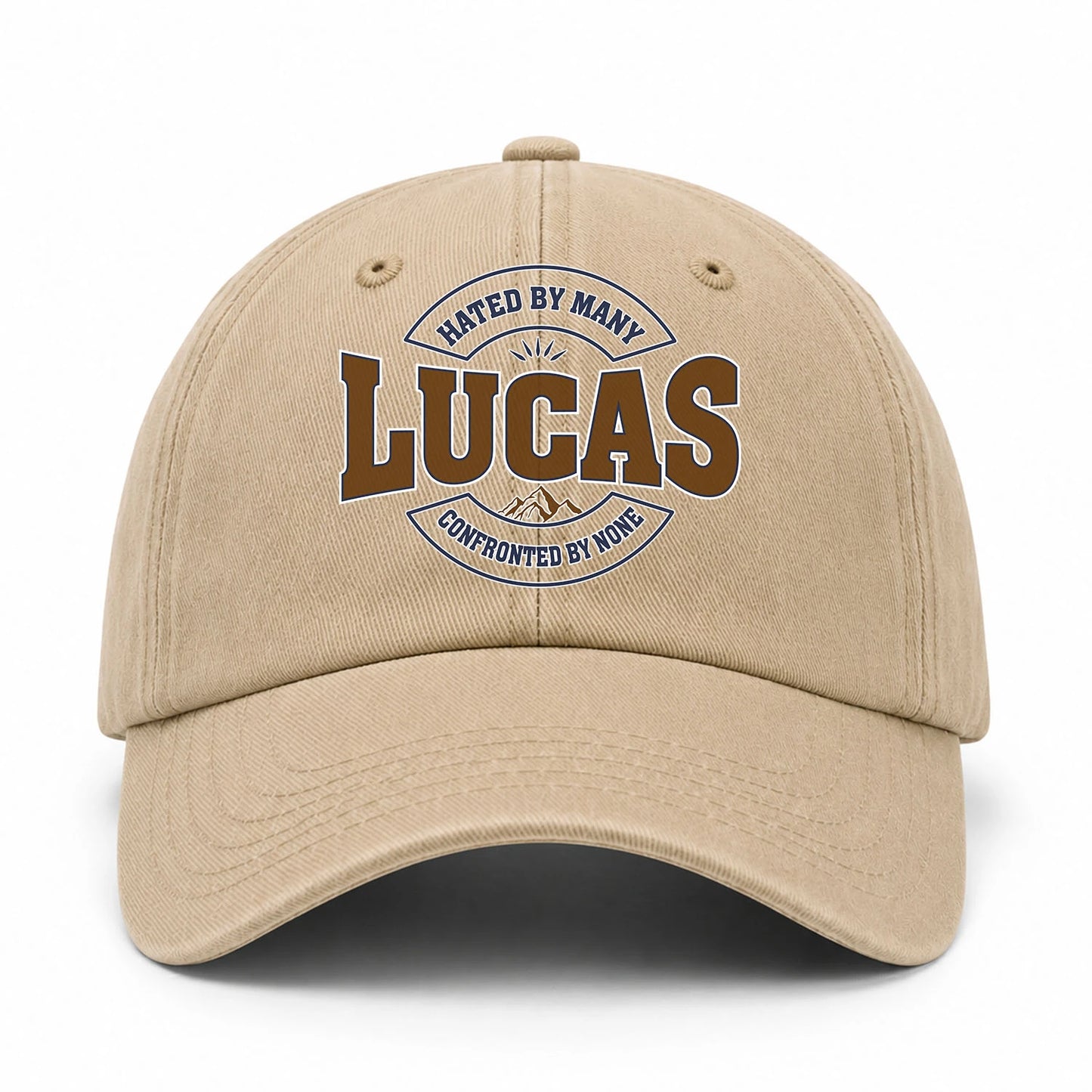 Hated By Many Confronted By None Washed Cap LUCAS 13K1 C36PF