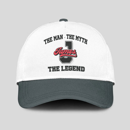 The Man The Myth The Legend Custom Initial Letter And Name Cap JAMES 13K1 C38PF