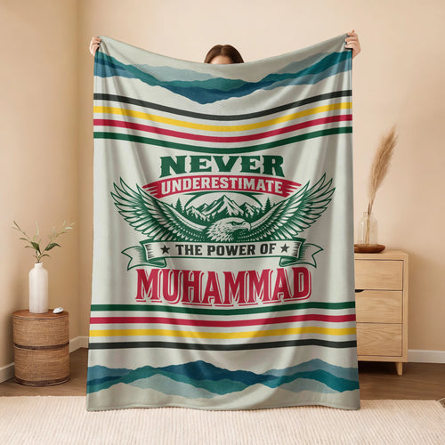 Never Underestimate Your Name Vintage Mountain Fleece Blanket MUHAMMAD 13K1 BK44