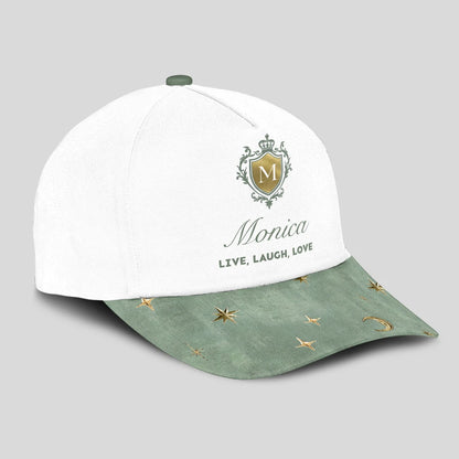 Live Laugh Love Stars And Moon Green Cap MONICA 13K1 C124PF
