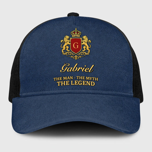 The Man The Myth The Legend Royal Blue Mesh Cap GABRIEL 13K1 C187PF