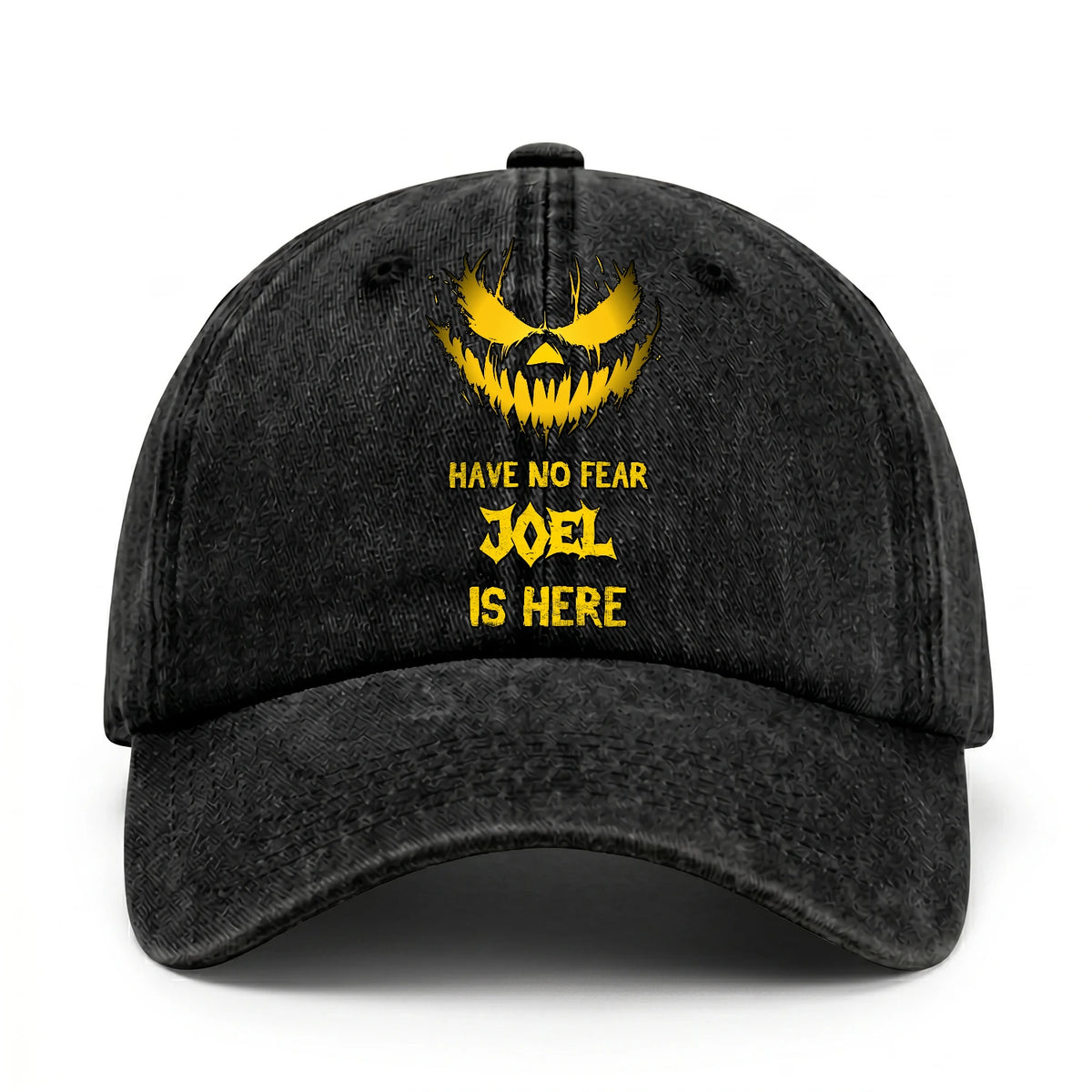 Have No Fear Your Name Is Here Jack O' Lantern Washed Cap JOEL 13K1 C135PF