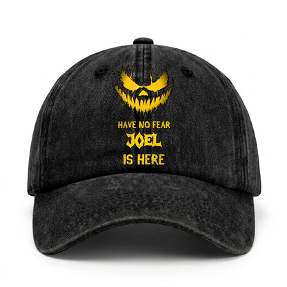 Have No Fear Your Name Is Here Jack O' Lantern Washed Cap JOEL 13K1 C135PF