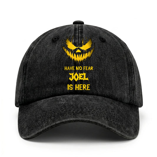 Have No Fear Your Name Is Here Jack O' Lantern Washed Cap JOEL 13K1 C135PF