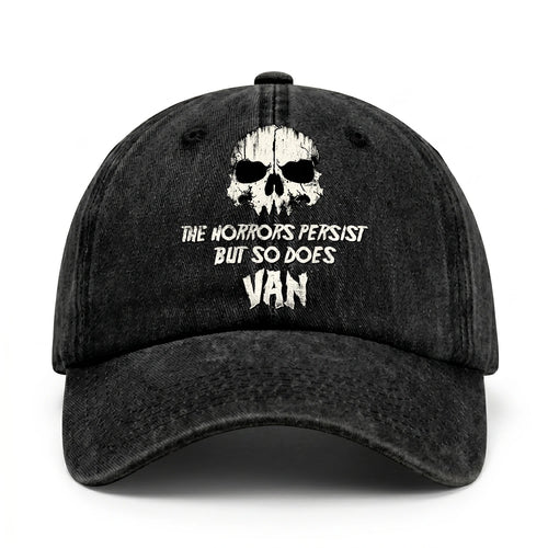 The Horrors Persist But So Does Your Name Cool Skull Washed Cap VAN 13K1 C134PF
