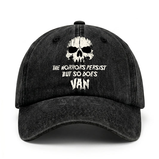 The Horrors Persist But So Does Your Name Cool Skull Washed Cap VAN 13K1 C134PF