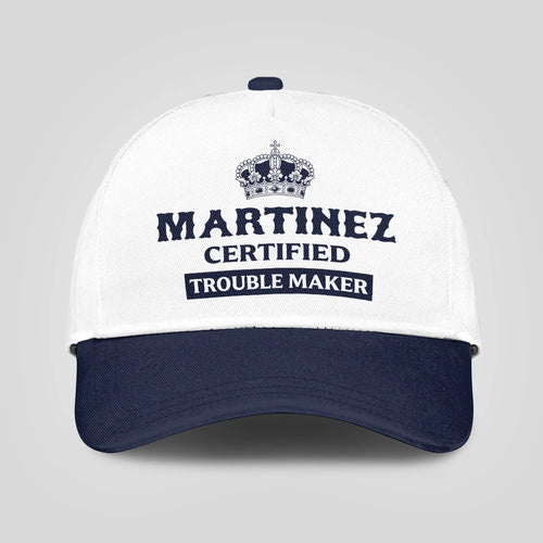 Certified Your Name Trouble Maker Washed Cap MARTINEZ 13K1 C148PF