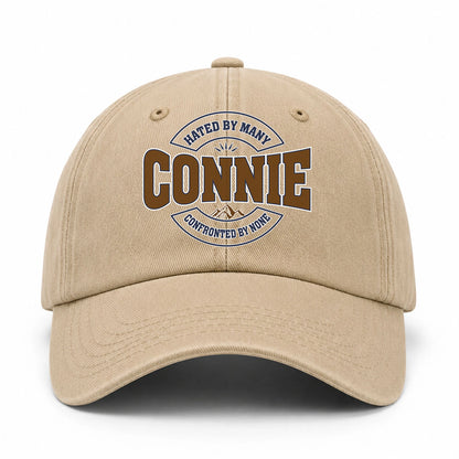 Hated By Many Confronted By None Washed Cap CONNIE 13K1 C36PF
