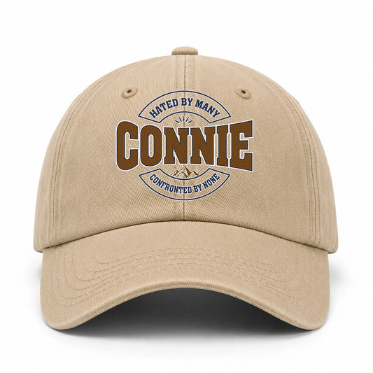 Hated By Many Confronted By None Washed Cap CONNIE 13K1 C36PF