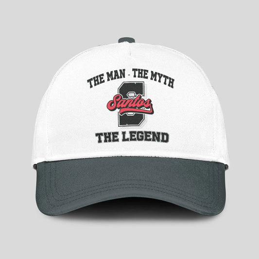 The Man The Myth The Legend Custom Initial Letter And Name Cap SANTOS 13K1 C38PF