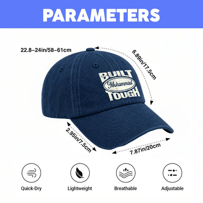 Built Your Name Tough Slogan Washed Cap MOHAMMAD 13K1 C96PF