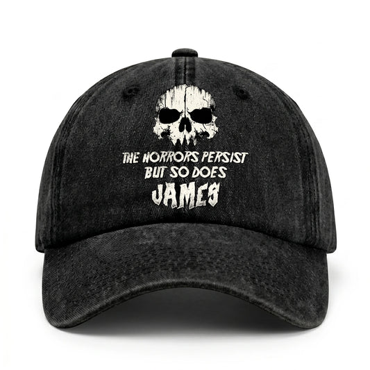 The Horrors Persist But So Does Your Name Cool Skull Washed Cap JAMES 13K1 C134PF