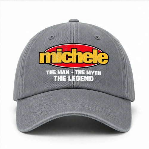 The Man The Myth The Legend Vintage Logo Washed Cap MICHELE 13K1 C162PF