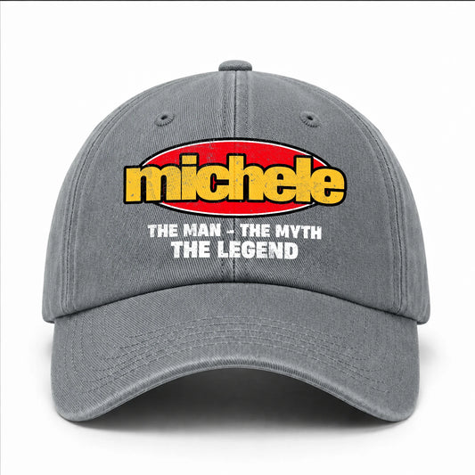 The Man The Myth The Legend Vintage Logo Washed Cap MICHELE 13K1 C162PF