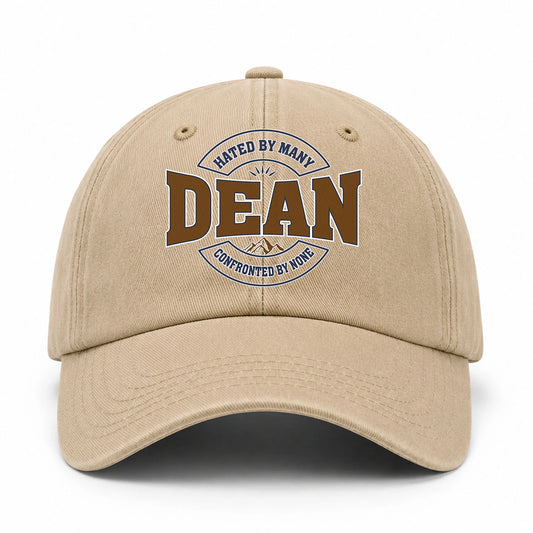 Hated By Many Confronted By None Washed Cap DEAN 13K1 C36PF