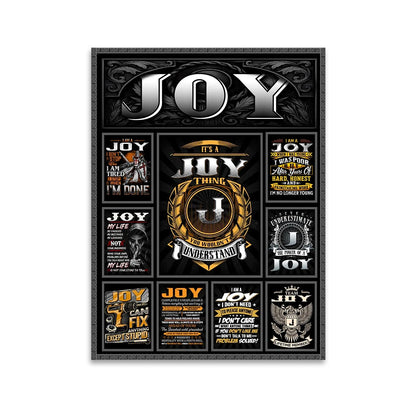 JOY Personalized Sponge Floor Mat – Custom Printed Home Decor 13K1-AR2