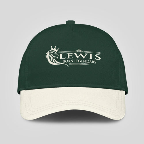 Born Legendary Lion Logo Sage Green And Beige Cap LEWIS 13K1 C182PF