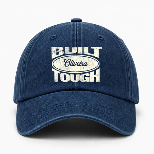 Built Your Name Tough Slogan Washed Cap OLIVEIRA 13K1 C96PF