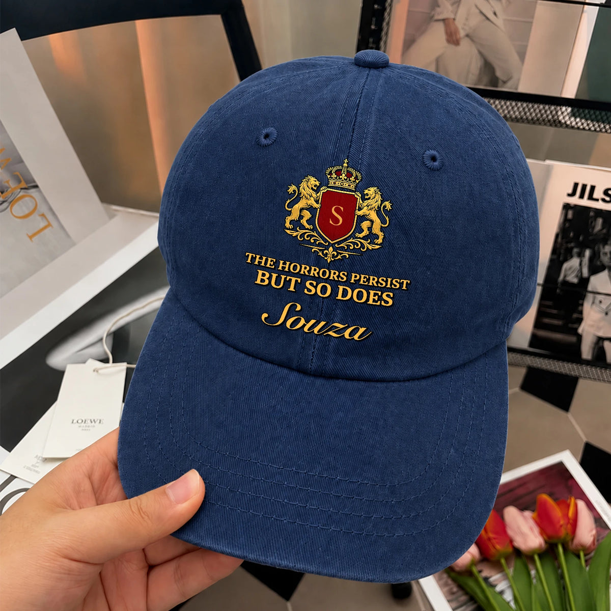 The Horrors Persist But So Does Your Name Luxury Washed Cap SOUZA 13K1 C113PF