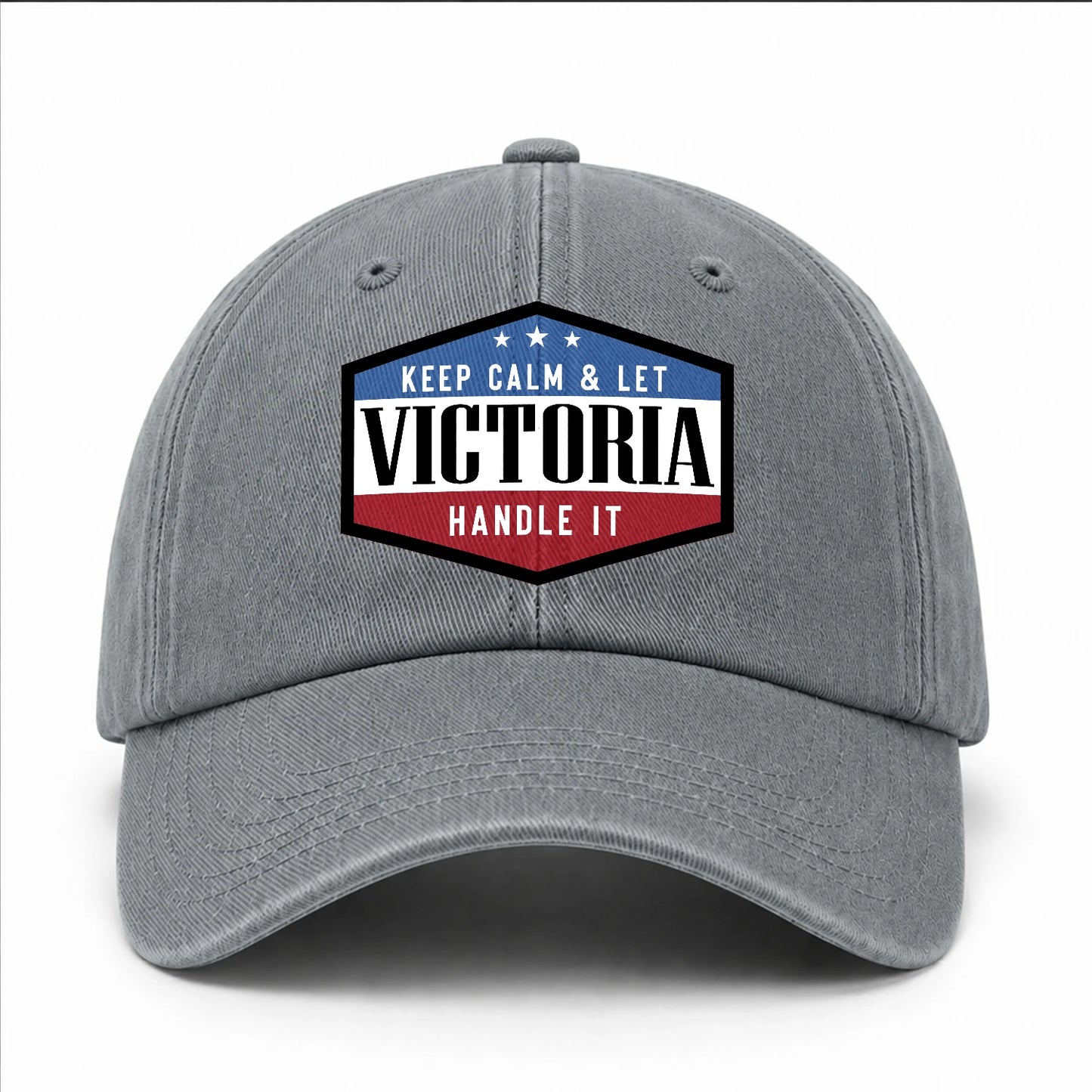 Keep Calm & Let Your Name Handle It Washed Cap VICTORIA 13K1 C87PF
