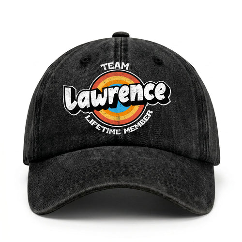Team Your Name Lifetime Member Logo Cap LAWRENCE 13K1 C66PF