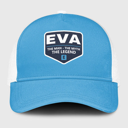 The Man The Myth The Legend Light Blue Mesh Cap EVA 13K1 C190PF
