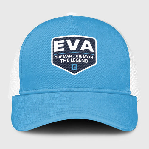 The Man The Myth The Legend Light Blue Mesh Cap EVA 13K1 C190PF