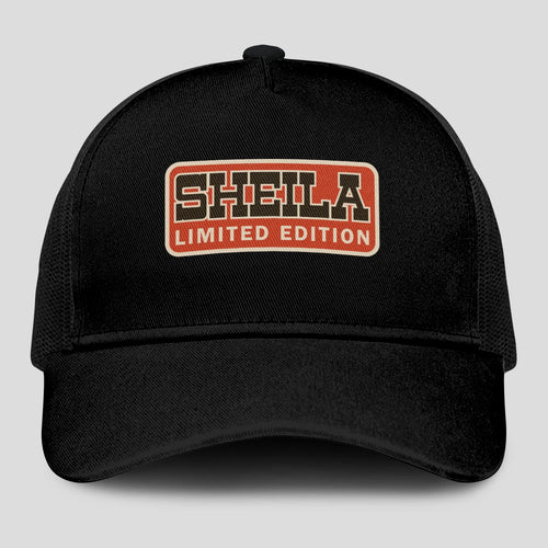 Limited Edition Red Logo Black Mesh Cap SHEILA 13K1 C215PF