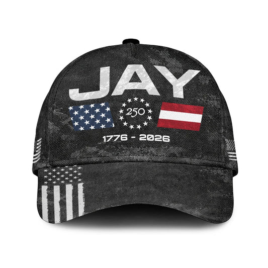JAY 13K1-C13PF 250th Anniversary Patriotic Baseball Cap 1776–2026
