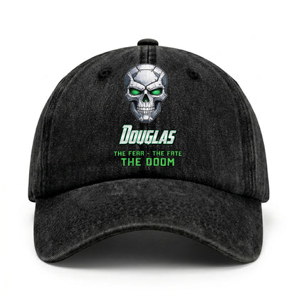 The Fear The Fate The Doom Skull Washed Cap DOUGLAS 13K1 C99PF