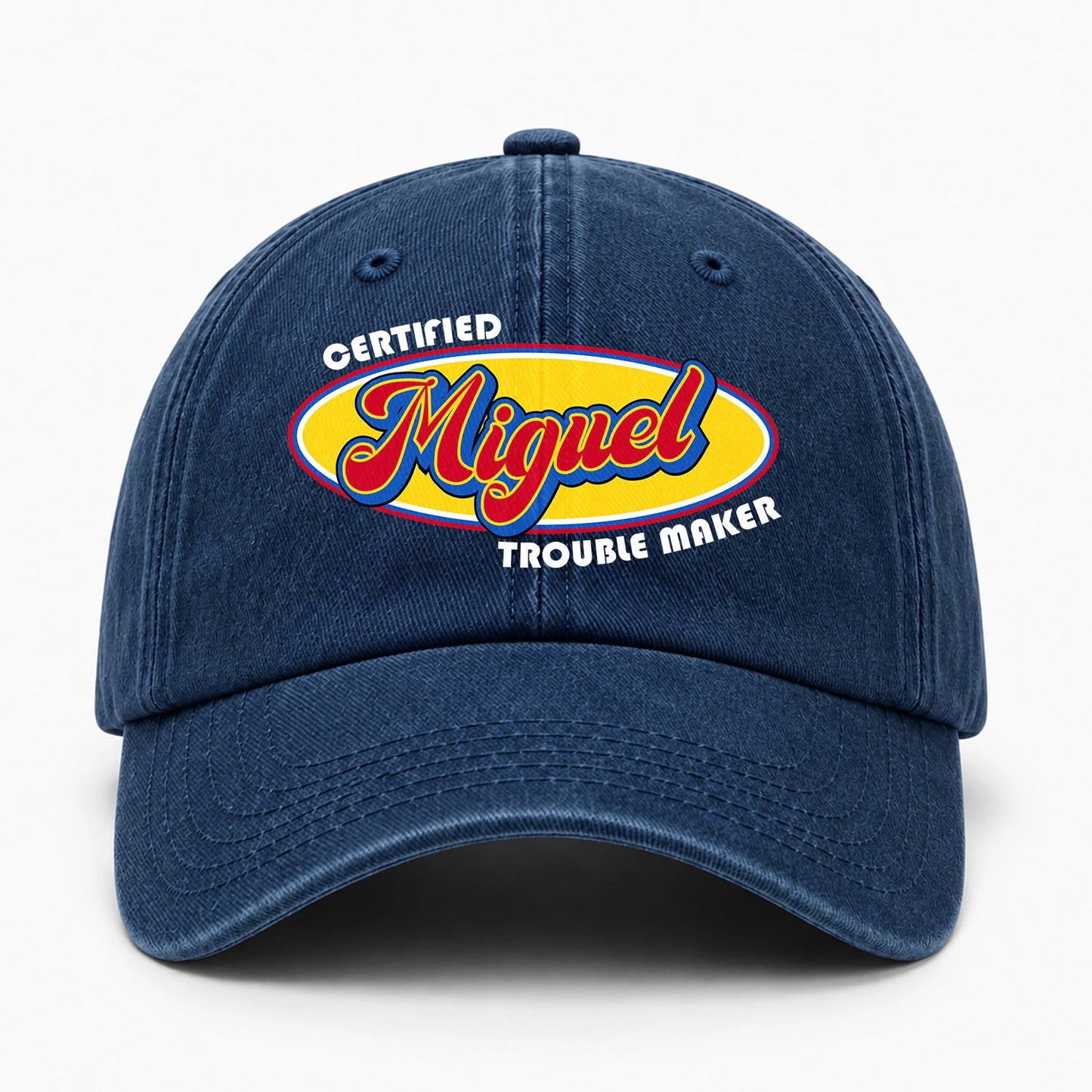 Certified Your Name Trouble Maker Washed Cap MIGUEL 13K1 C73PF