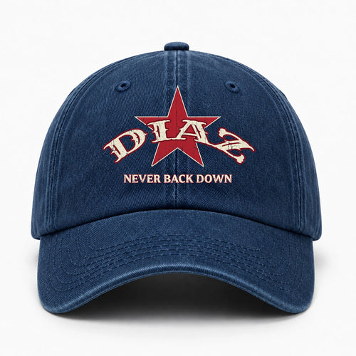 Never Back Down Western Blue Denim Cap DIAZ 13K1 C61PF