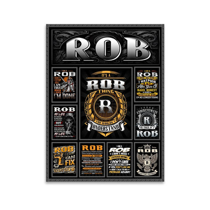 ROB Personalized Sponge Floor Mat – Custom Printed Home Decor 13K1-AR2