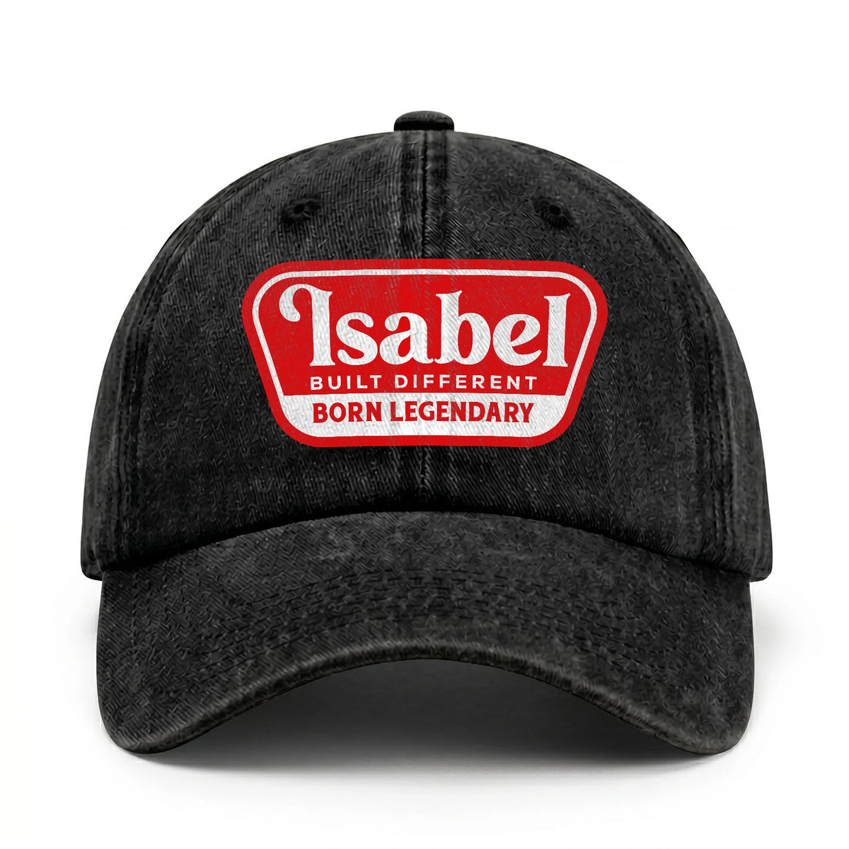 Built Different Born Legendary Red Logo Washed Cap ISABEL 13K1 C63PF