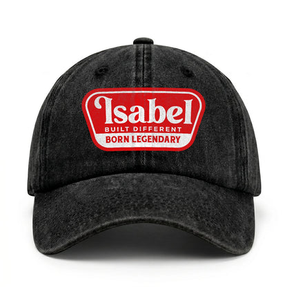 Built Different Born Legendary Red Logo Washed Cap ISABEL 13K1 C63PF