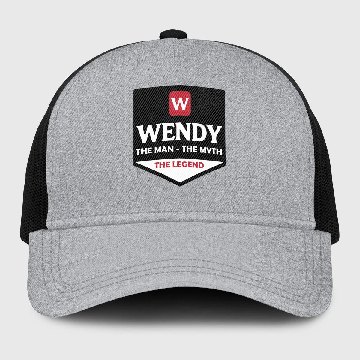 The Man The Myth The Legend Gray Mesh Cap WENDY 13K1 C189PF
