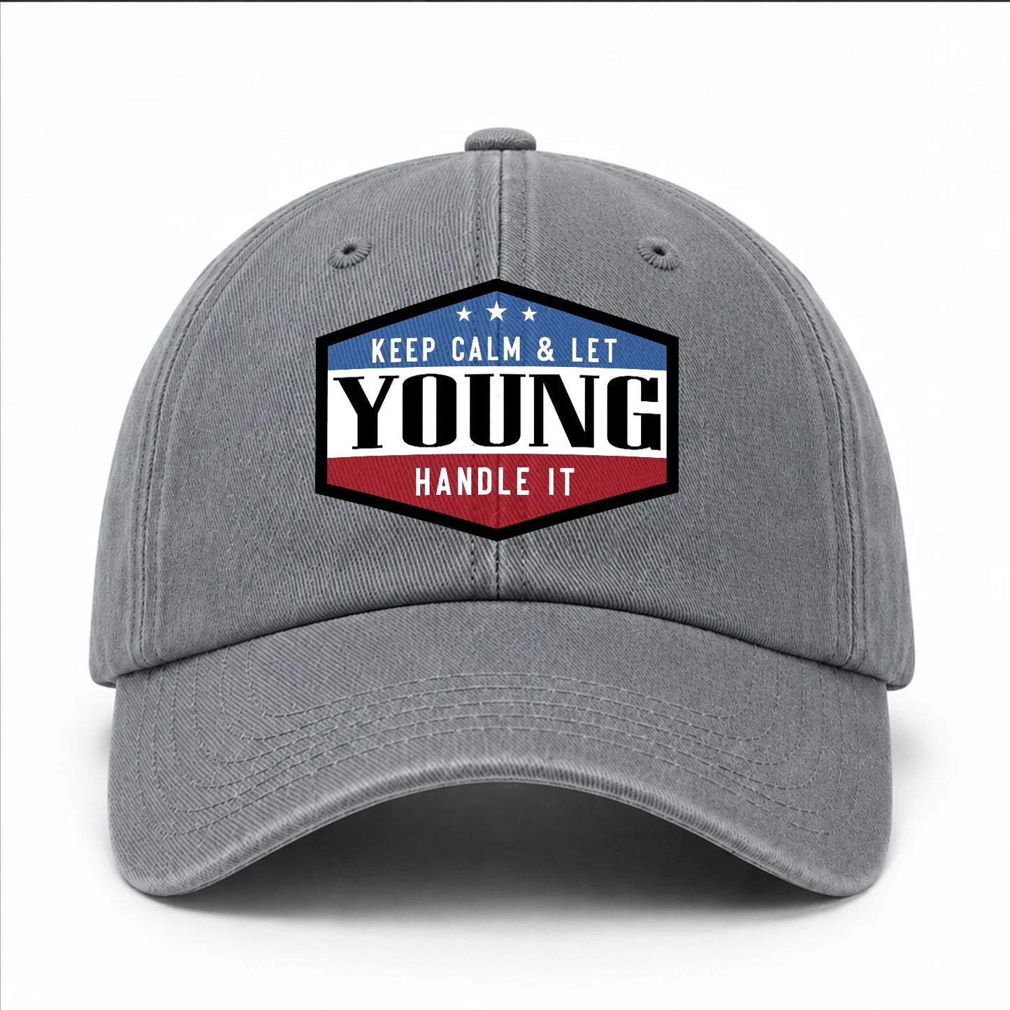 Keep Calm & Let Your Name Handle It Washed Cap YOUNG 13K1 C87PF