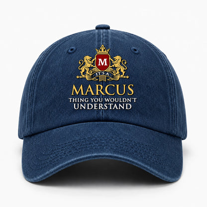 It's A Your Name Thing You Wouldn't Understand Royal Blue Washed Cap MARCUS 13K1 C184PF